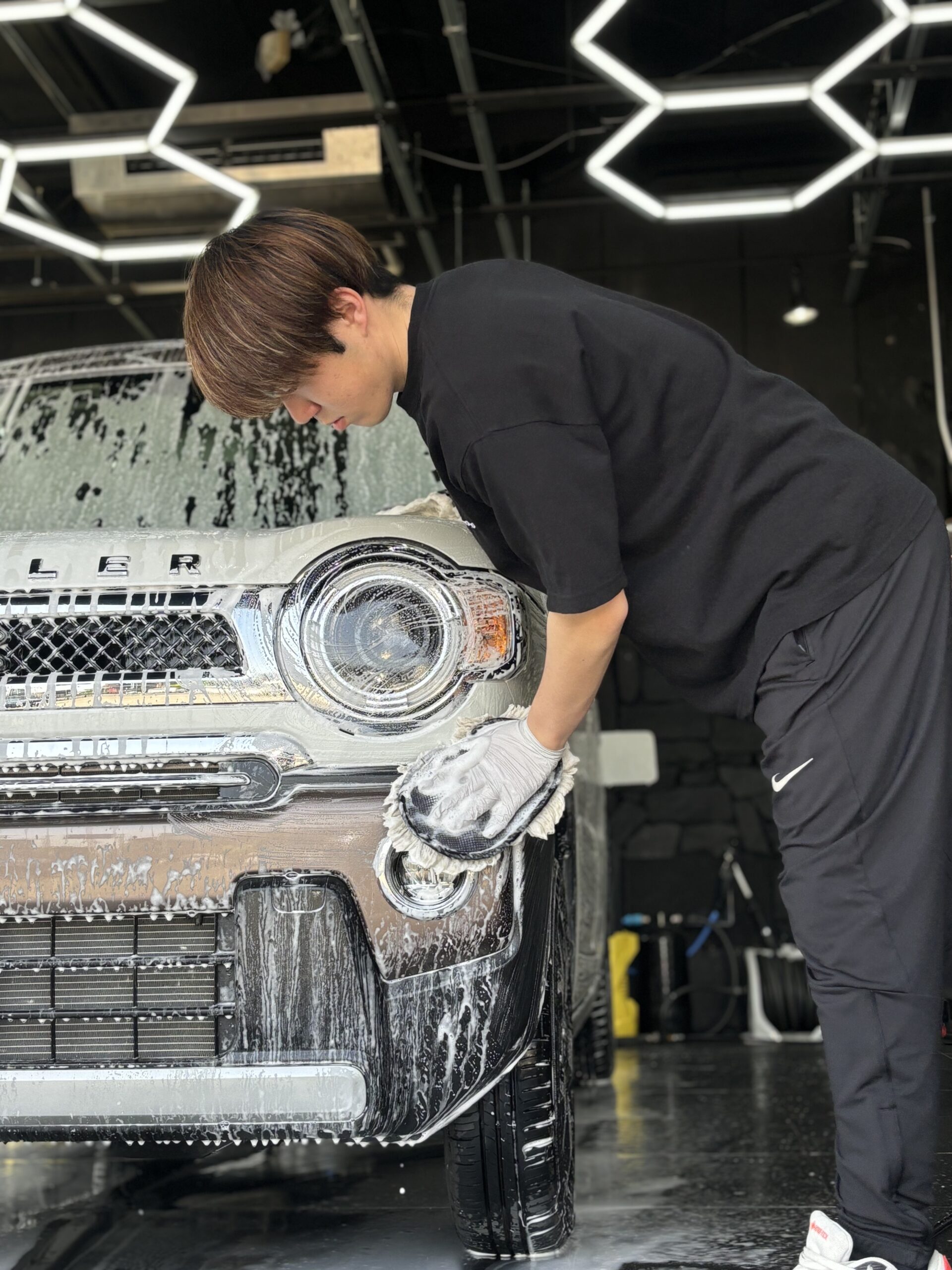 スズキ　ハスラー　洗車・簡易コーティング