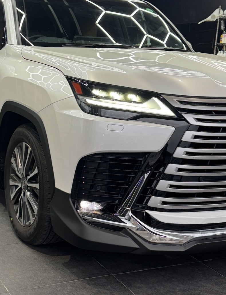 LEXUS LX エアロパーツ、サイドミラー 部分ラッピング